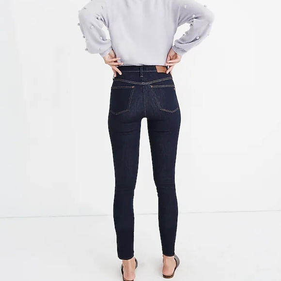 Madewell Roadtripper Jeggings Jeans High Rise Pember Dark Wash New Size 26 - Picture 3 of 11